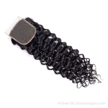 hair extension Brazilian virgin hair customized colors water wave 5x5 closure